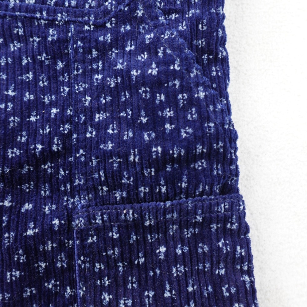 Emotionally Unavailable Shorts Mens S Navy Floral Corduroy Made Japan Carpenter - Picture 4 of 11